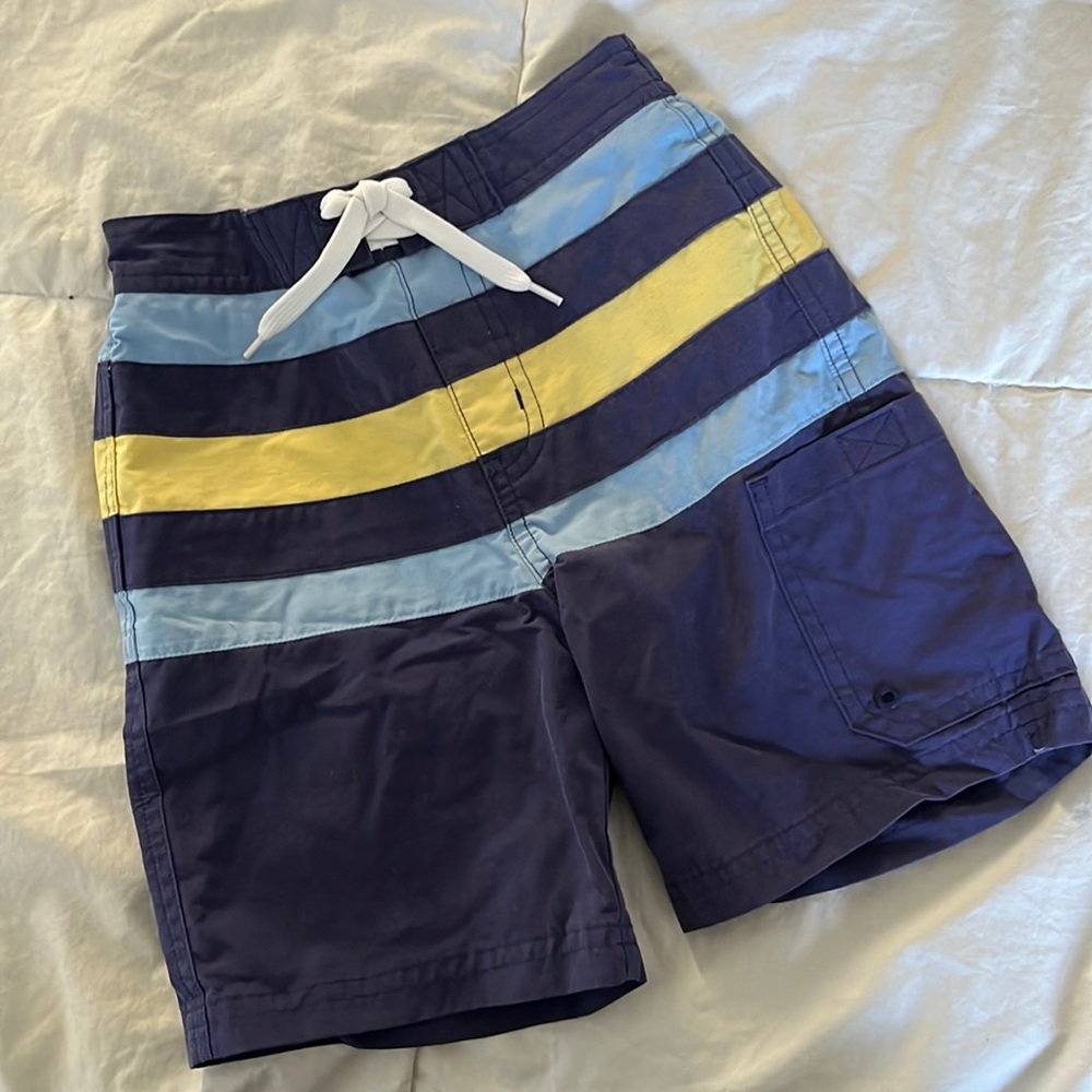 Janie & Jack Baby Striped Board Shorts